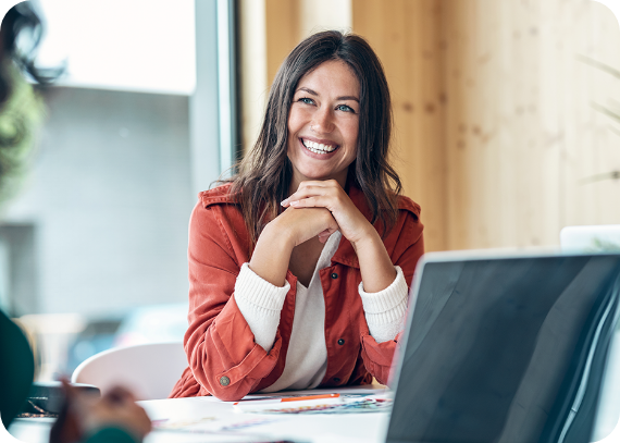 smiling-female-casual-professional-attire-office