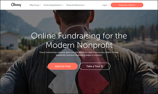 Classy offer completely customizable tools in their Salesforce donation app.