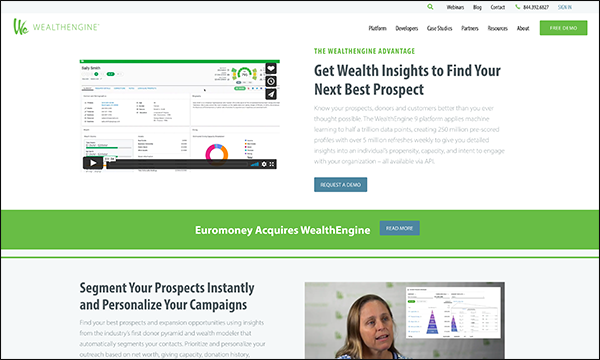 WealthEngine’s Salesforce donation app offers tools to help identify major and mid-tier prospects directly within your CRM.